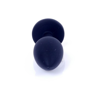 Silikonowy korek analny z kamieniem ozdobnym 7cm