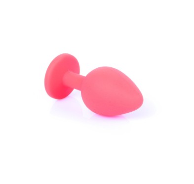 Mały korek analny kryształ ozdobny silikonowy 8cm