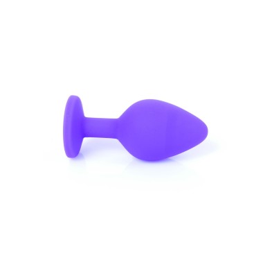 Mały korek analny kryształ ozdobny silikonowy 8cm