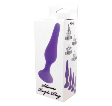 Silikonowy klasyczny korek analny przyssawka 12cm Silikonowy klasyczny korek analny przyssawka 12cm