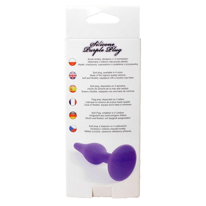 Silikonowy klasyczny korek analny przyssawka 12cm Silikonowy klasyczny korek analny przyssawka 12cm