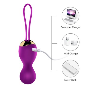 Silikonowe kulki orgazmowe z wibracjami 7 trybów