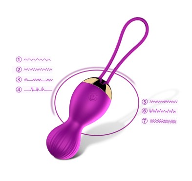 Silikonowe kulki orgazmowe z wibracjami 7 trybów