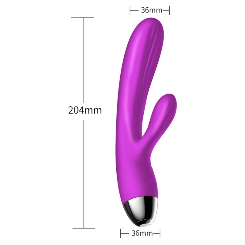 Pulsujący wibrujący wibrator z masażerem 20cm 7try Pulsujący wibrujący wibrator z masażerem 20cm 7try