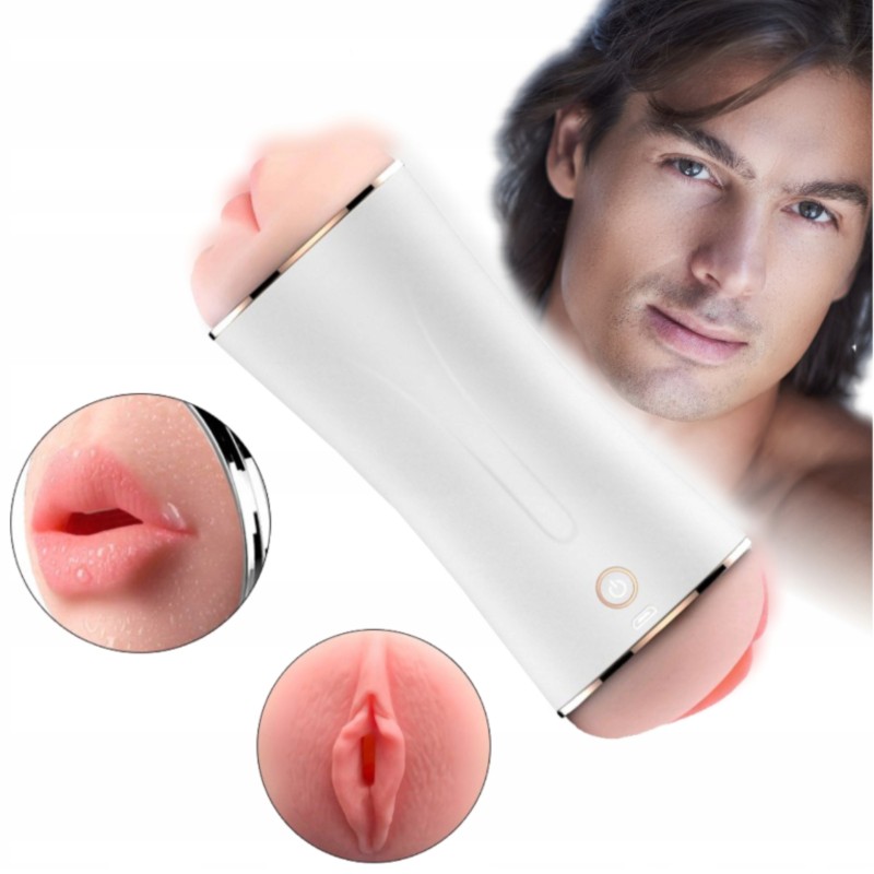 Wibrujący podwójny masturbator dwa wejścia dźwięk Wibrujący podwójny masturbator dwa wejścia dźwięk