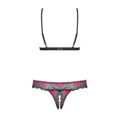 Wycięte stringi stanik sex komplet obsessive l/xl
