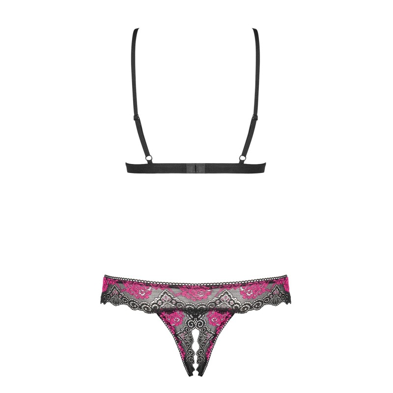 Wycięte stringi stanik sex komplet obsessive l/xl