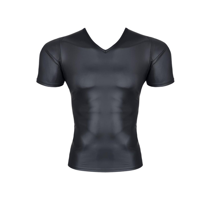 Męski t-shirt z wetlooka w serek l