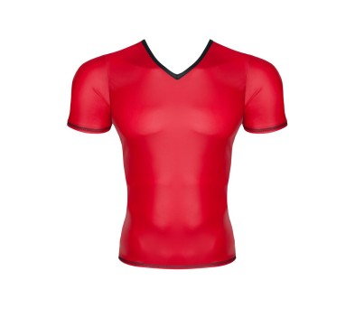 Męski t-shirt z wetlooka w serek xxl