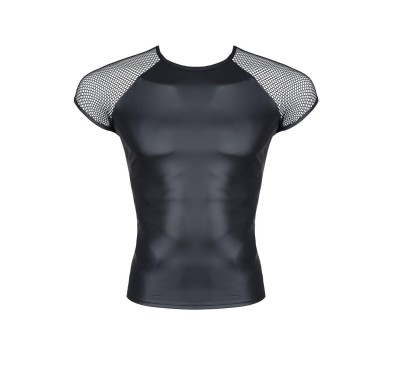 Męski t-shirt z wetlooka z rękawem z elastycznej siatki xxl Męski t-shirt z wetlooka z rękawem z elastycznej siatki xxl