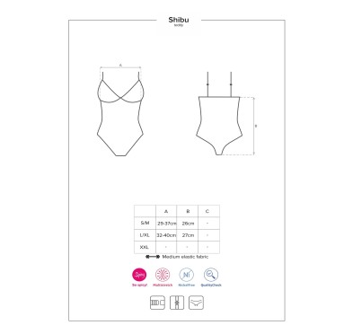 Erotyczne body rozcięte krocze sex obsessive l/xl Erotyczne body rozcięte krocze sex obsessive l/xl