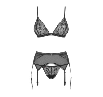 Sexy komplet biustonosz pas stringi obsessive s/m Sexy komplet biustonosz pas stringi obsessive s/m