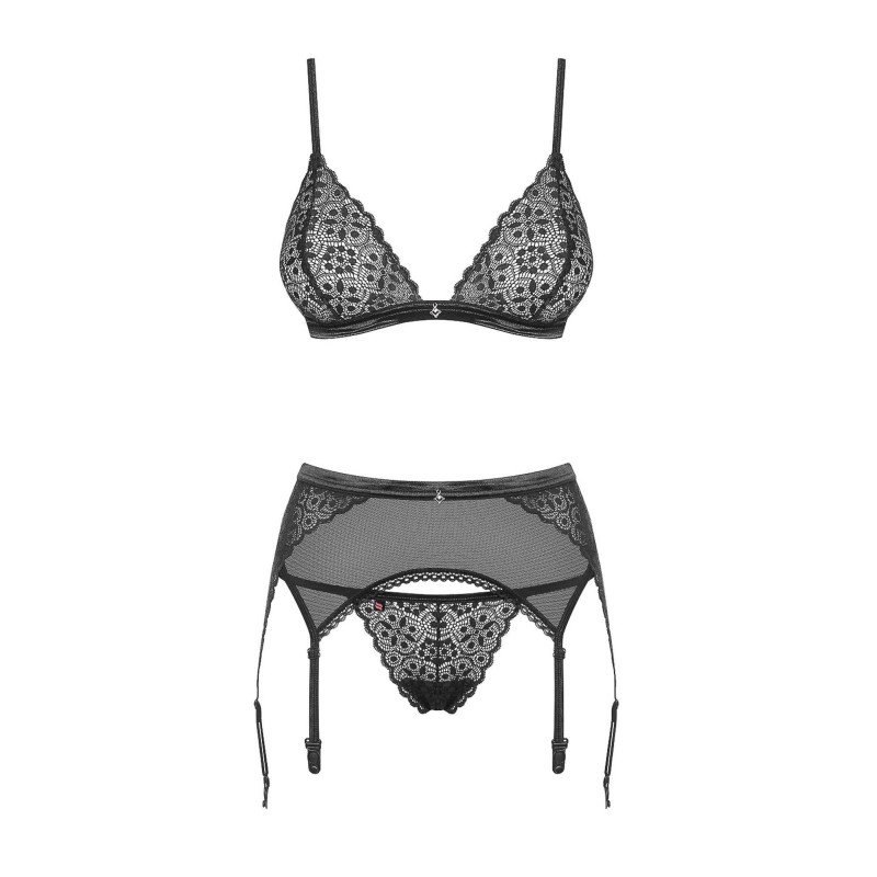 Sexy komplet biustonosz pas stringi obsessive s/m Sexy komplet biustonosz pas stringi obsessive s/m