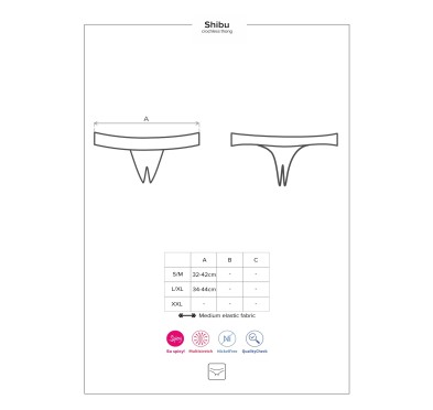 Erotyczne stringi rozcięte w kroku obsessive l/xl Erotyczne stringi rozcięte w kroku obsessive l/xl