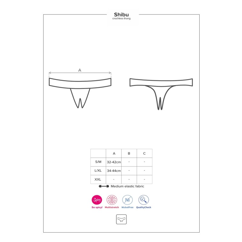 Erotyczne stringi rozcięte w kroku obsessive l/xl Erotyczne stringi rozcięte w kroku obsessive l/xl