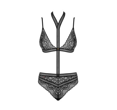 Komplet obroża biustonosz figi sex obsessive l/xl Komplet obroża biustonosz figi sex obsessive l/xl