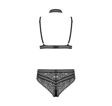 Komplet obroża biustonosz figi sex obsessive l/xl Komplet obroża biustonosz figi sex obsessive l/xl