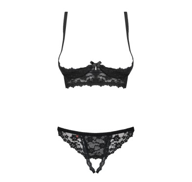 Wycięte stringi stanik sex komplet obsessive l/xl Wycięte stringi stanik sex komplet obsessive l/xl