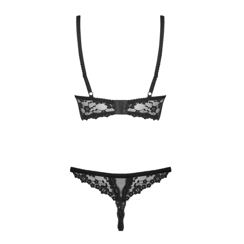 Wycięte stringi stanik sex komplet obsessive l/xl Wycięte stringi stanik sex komplet obsessive l/xl