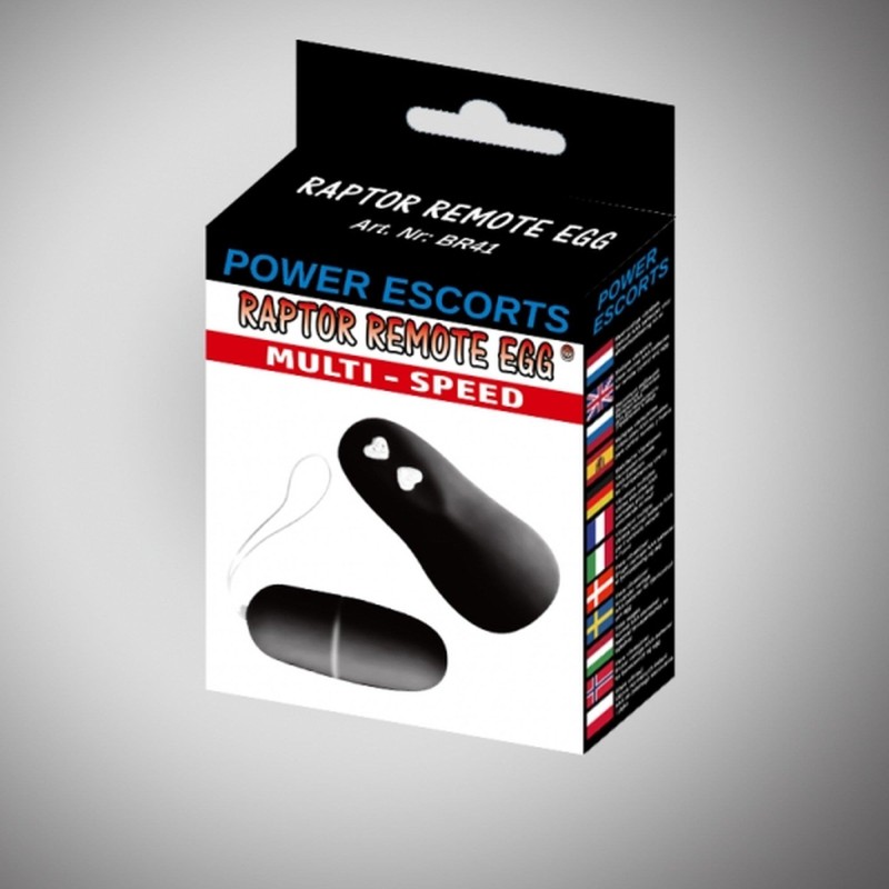 Wibrujące jajeczko raptor remote egg black Wibrujące jajeczko raptor remote egg black