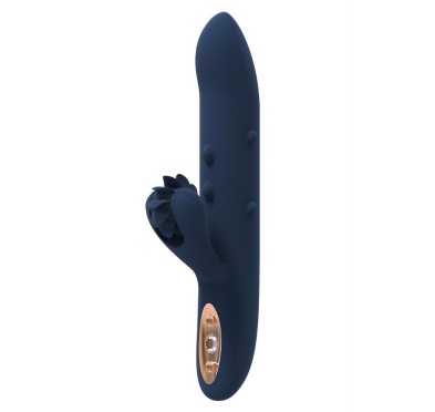 Wibrator ze stymulatorem łechtaczki oralnym 23cm Wibrator ze stymulatorem łechtaczki oralnym 23cm