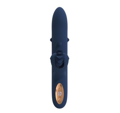 Wibrator ze stymulatorem łechtaczki oralnym 23cm Wibrator ze stymulatorem łechtaczki oralnym 23cm