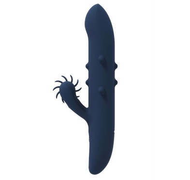 Wibrator ze stymulatorem łechtaczki oralnym 23cm Wibrator ze stymulatorem łechtaczki oralnym 23cm