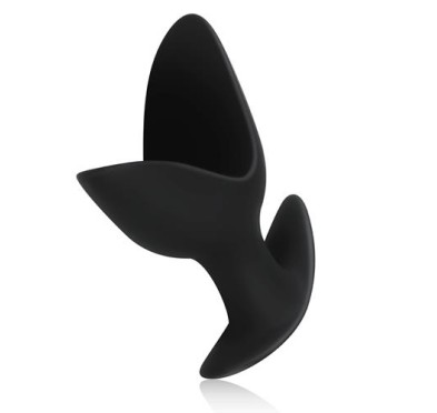 Korek analny zatyczka czarna plug silikonowy 11 cm Korek analny zatyczka czarna plug silikonowy 11 cm