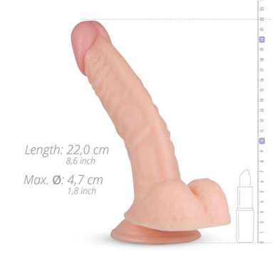 Naturalne realistyczne dildo penis przyssawka 22cm