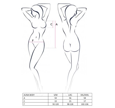 Bielizna-ALINA BODY black S/M - Casmir