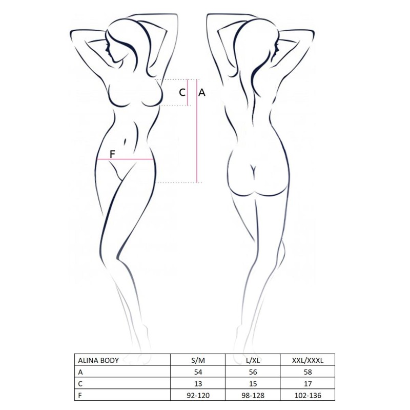 Bielizna-ALINA BODY black S/M - Casmir