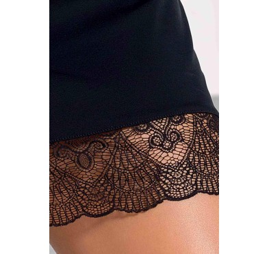 Bielizna-ALINA CHEMISE black S/M - Casmir