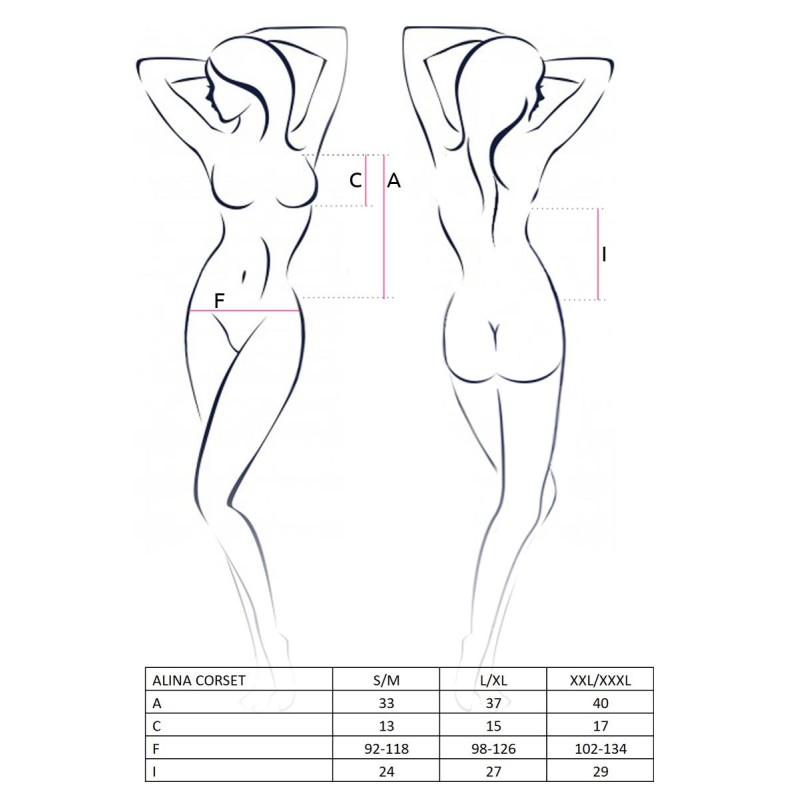 Bielizna-ALINA CORSET black L/XL - Casmir