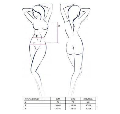 Bielizna-AVENA CORSET silver S/M - Casmir