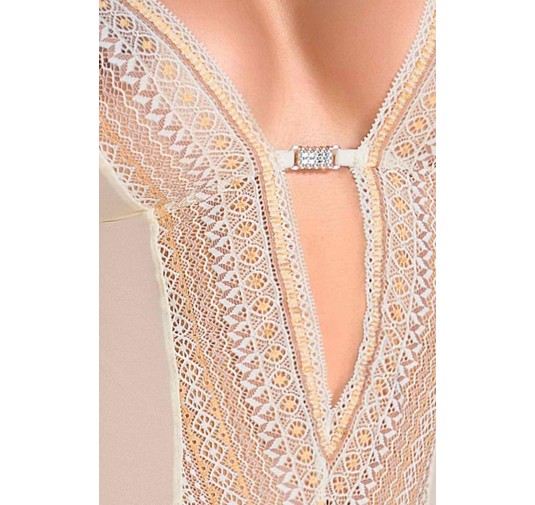 Bielizna-CLARISSE CORSET cream S/M - Casmir