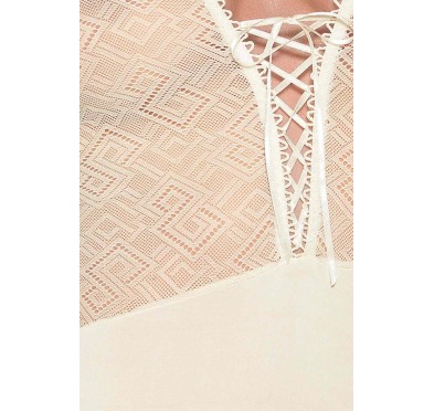 Bielizna-CREDA CORSET cream S/M - Casmir