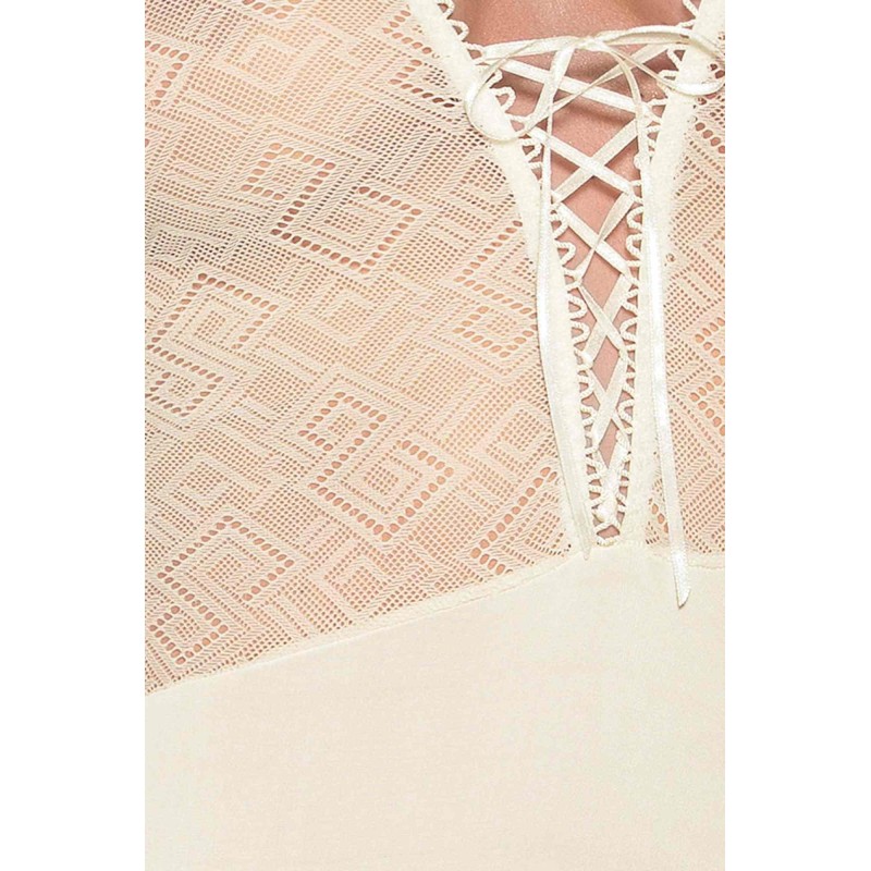 Bielizna-CREDA CORSET cream S/M - Casmir
