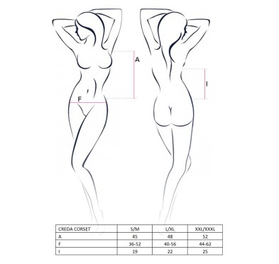 Bielizna-CREDA CORSET cream S/M - Casmir