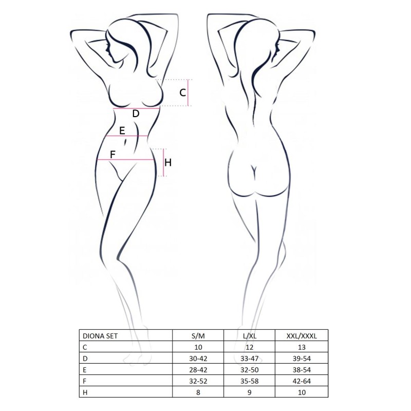 Bielizna-DIVINE CHEMISE black L/XL - Casmir