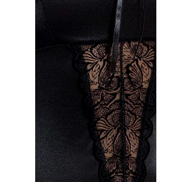 Bielizna-LAUREN CORSET black L/XL - Casmir