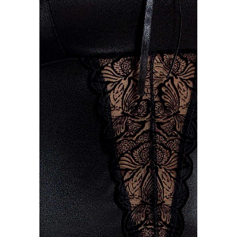 Bielizna-LAUREN CORSET black L/XL - Casmir