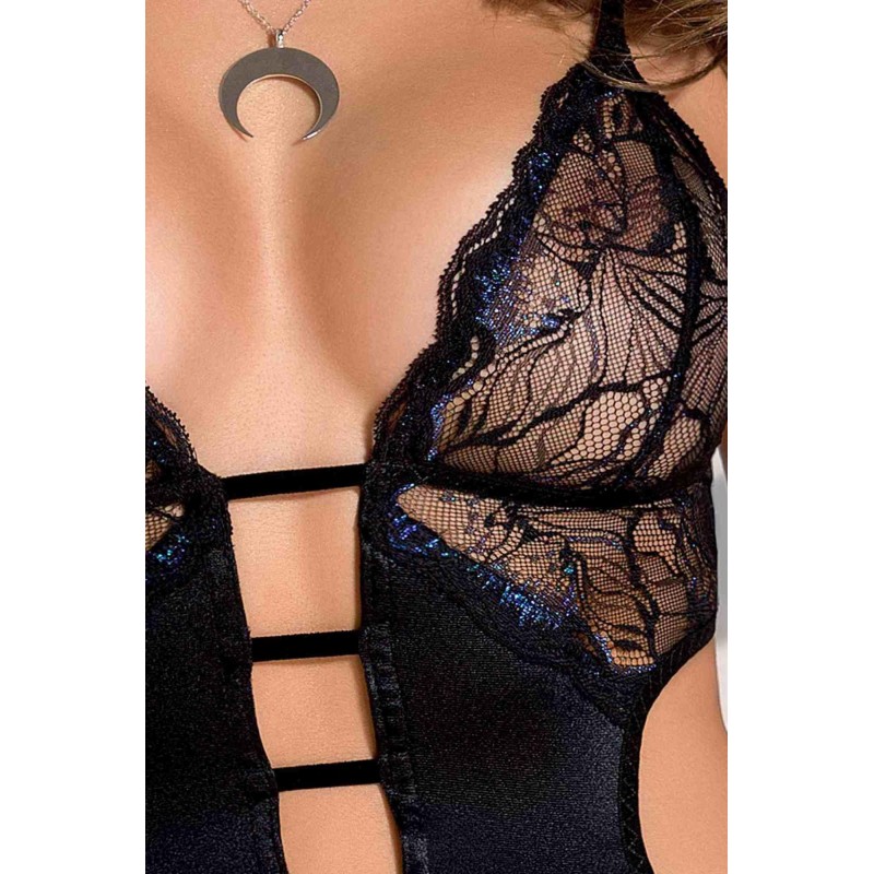 Bielizna-MEREDITH CHEMISE black XXL/XXXL - Casmir Bielizna-MEREDITH CHEMISE black XXL/XXXL - Casmir