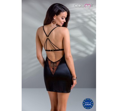 Bielizna-MIRELLA CHEMISE black L/XL - Casmir
