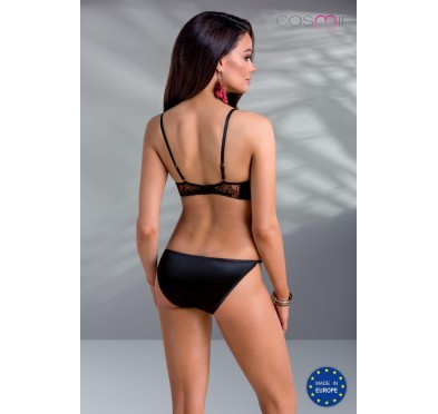 Bielizna-MIRELLA SET WITH OPEN BRA black S/M - Casmir