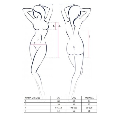 Bielizna-NIKITA CHEMISE white XXL/XXXL - Casmir