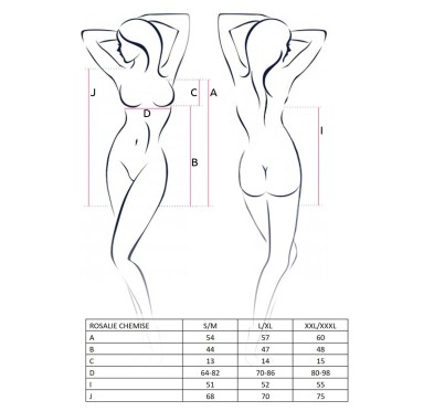 Bielizna-ROSALIE CHEMISE pink L/XL - Casmir