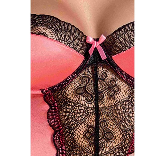 Bielizna-ROSALIE CORSET pink XXL/XXXL - Casmir