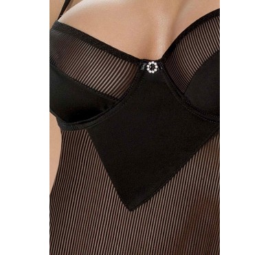 Bielizna-SISSEY CHEMISE black XXL/XXXL - Casmir