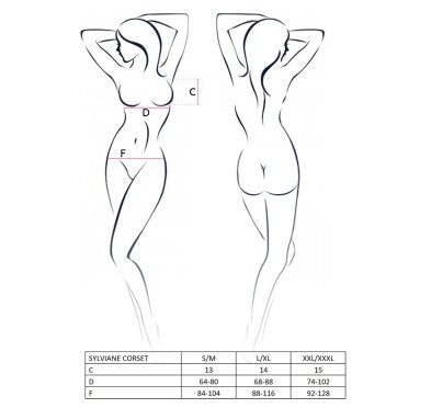 Bielizna-SYLVIANE CORSET coral L/XL - Casmir