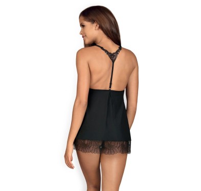 Komplet koszulka babydoll stringi obsessive l/xl